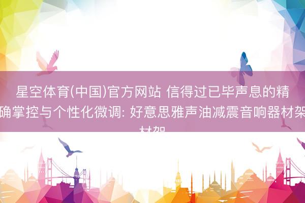 星空体育(中国)官方网站 信得过已毕声息的精确掌控与个性化微调: 好意思雅声油减震音响器材架